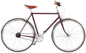 Pashley Countryman 8 Alfine Rød <BR>- Klassisk herre citybike cykel